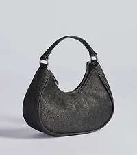 All The Glitz Glitter Mesh Handbag
