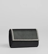 Sparkle Scene Rhinestone Foldover Clutch