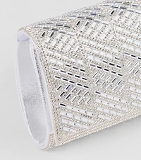 Glam Soiree Rhinestone Baguette Clutch