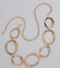Trendy Element Oval Chain Belt