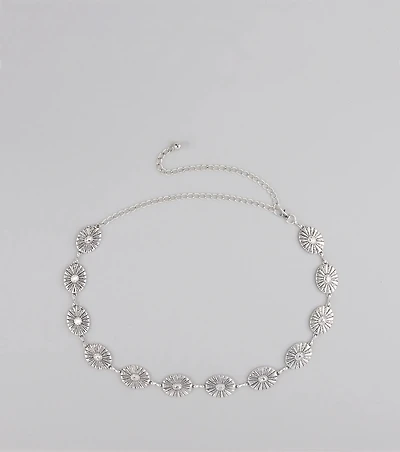 Glam Roots Rhinestone Concho Belt