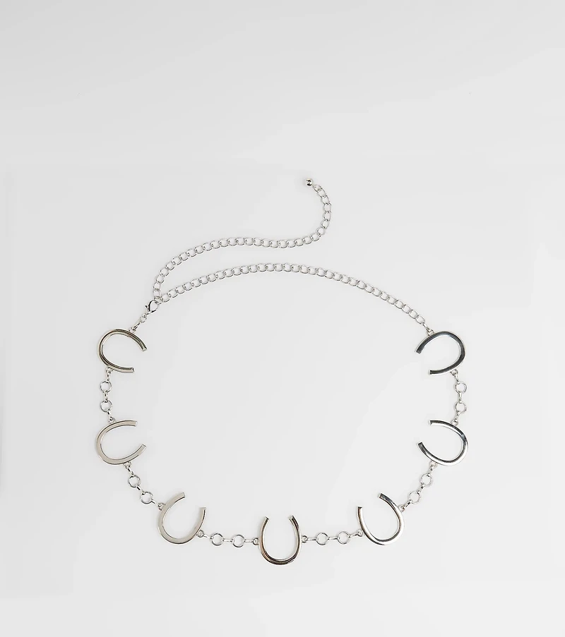 Back In The Saddle Horseshoe Chain Belt