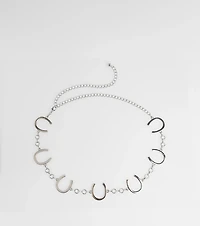 Back In The Saddle Horseshoe Chain Belt