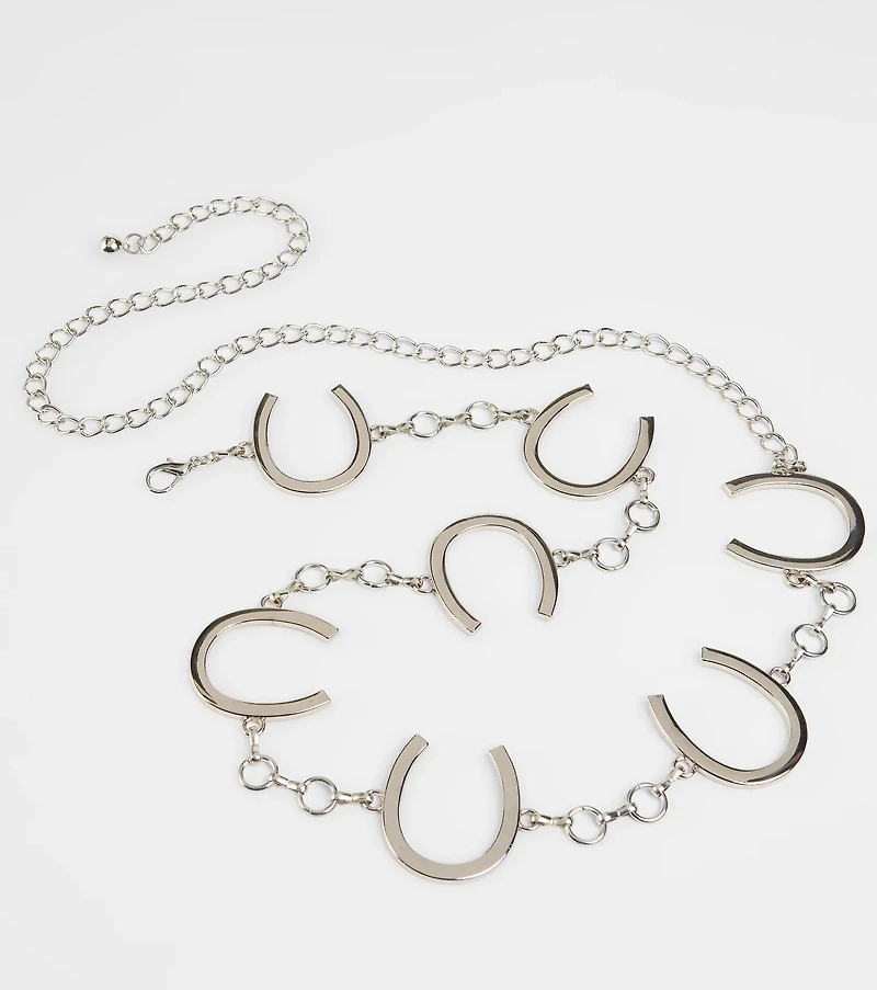 Back In The Saddle Horseshoe Chain Belt