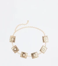 Western Vibes Colored Stone Chain Belt