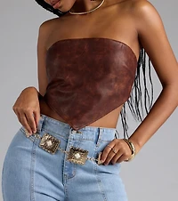 Western Vibes Colored Stone Chain Belt