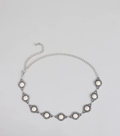 Changing The Game Stone Concho Chain Belt