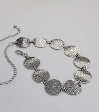 Moving Freely Medallion Chain Belt