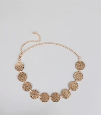 Moving Freely Medallion Chain Belt