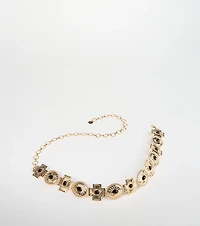 Boho Sleek Cross Concho Chain Belt