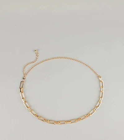 Power Play Rectangular Chain Belt