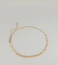 Power Play Rectangular Chain Belt