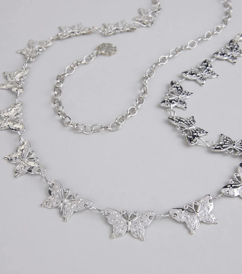 Flutter Goals Butterfly Chain Belt