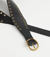 Trendy Rebel Statement Grommet Belt