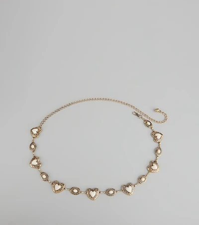 Sweetheart Charm Chain Belt