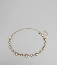 Sweetheart Charm Chain Belt