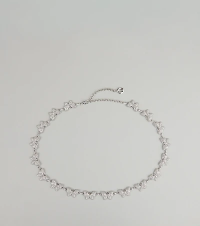 Flutter Effect Butterfly Rhinestone Belt