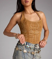 Festival Flair Turquoise Concho Chain Belt