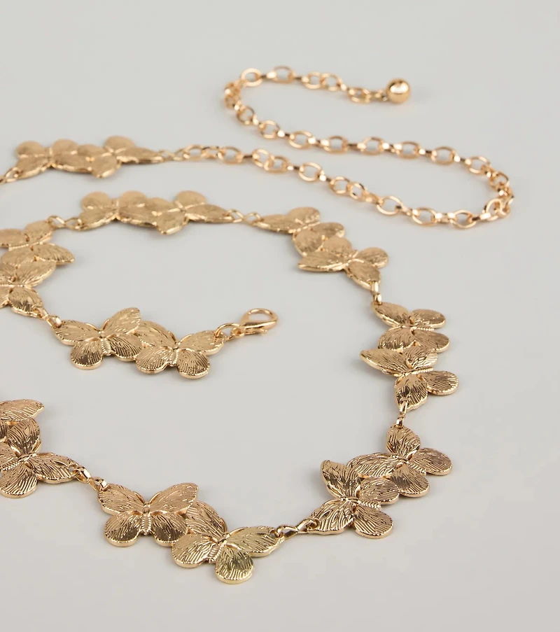 Trendy Bliss Butterfly Chain Belt