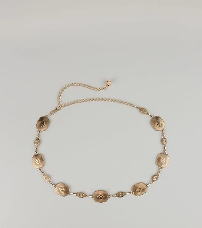 Cowgirl Core Concho Chain Belt
