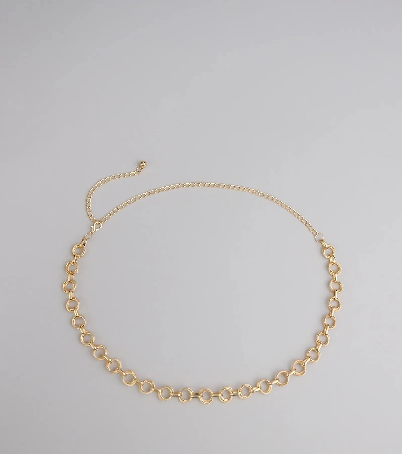 Linked Up Ring Chain Belt