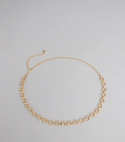 Linked Up Ring Chain Belt