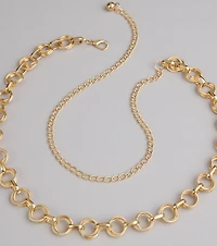 Linked Up Ring Chain Belt
