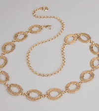 Southern Grace Oval Chain Belt