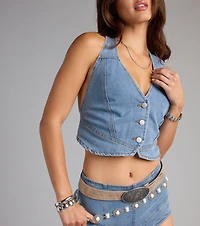 Desert Dreamin’ Stone And Chain Belt