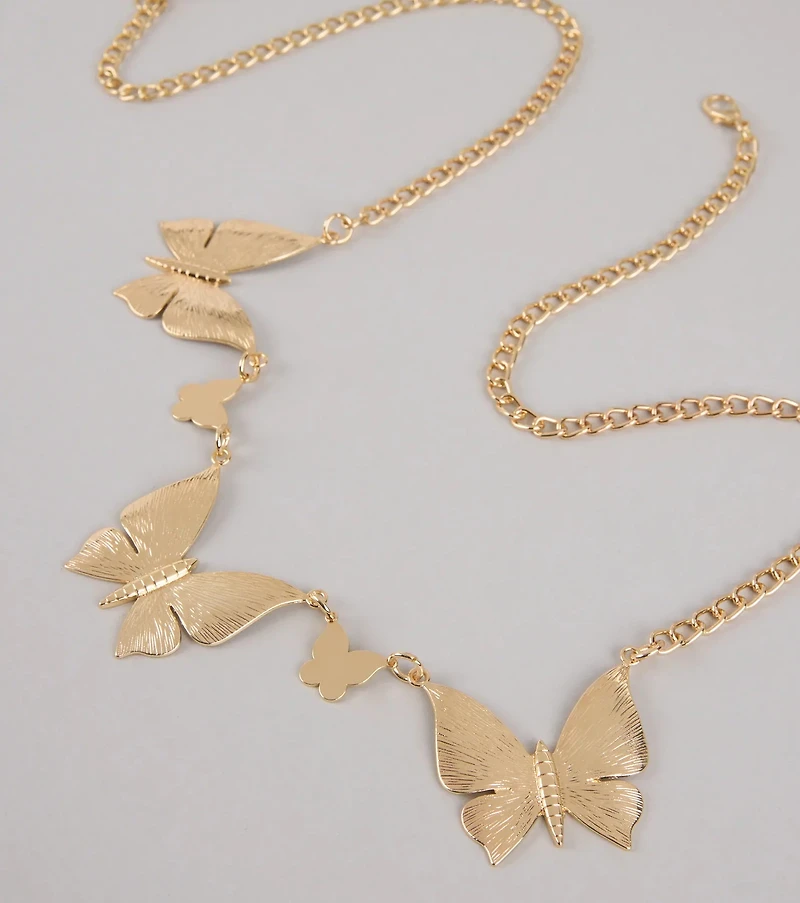Chic Daydream Butterfly Chain Belt