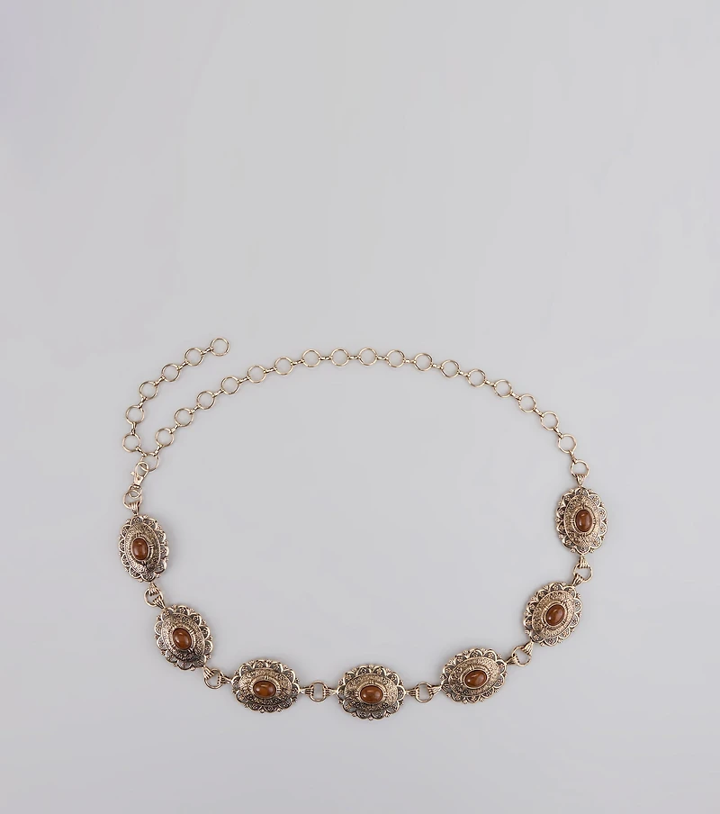 Southern Wind Statement Concho Chain Belt