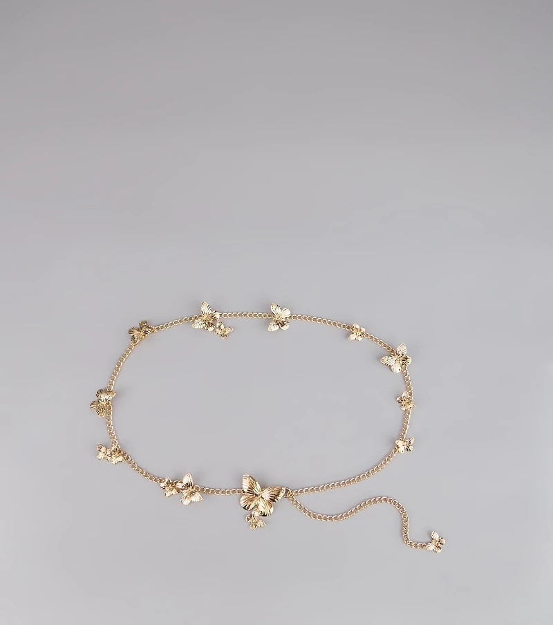 Flutter Kiss Butterfly Chain Belt