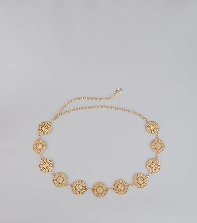 Linked in Luxe Filigree Chain Belt