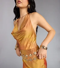 Linked in Shine Disc Chain Belt