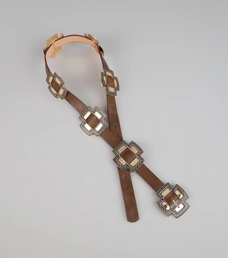 Golden West Concho Belt