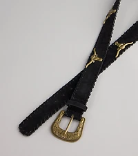 Rodeo Ready Longhorn Western Belt