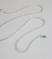 Soft Shine Dainty Rhinestone Chain Belt