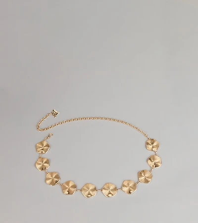 Golden Intent Textured Disc Chain Belt