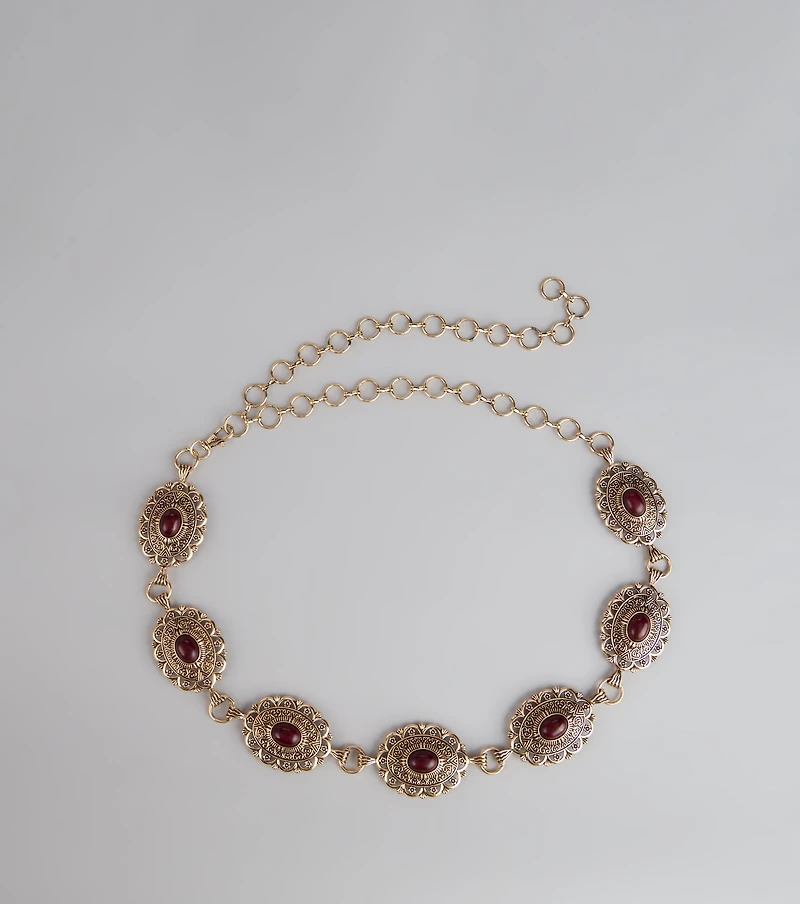 Southern Wind Statement Concho Chain Belt