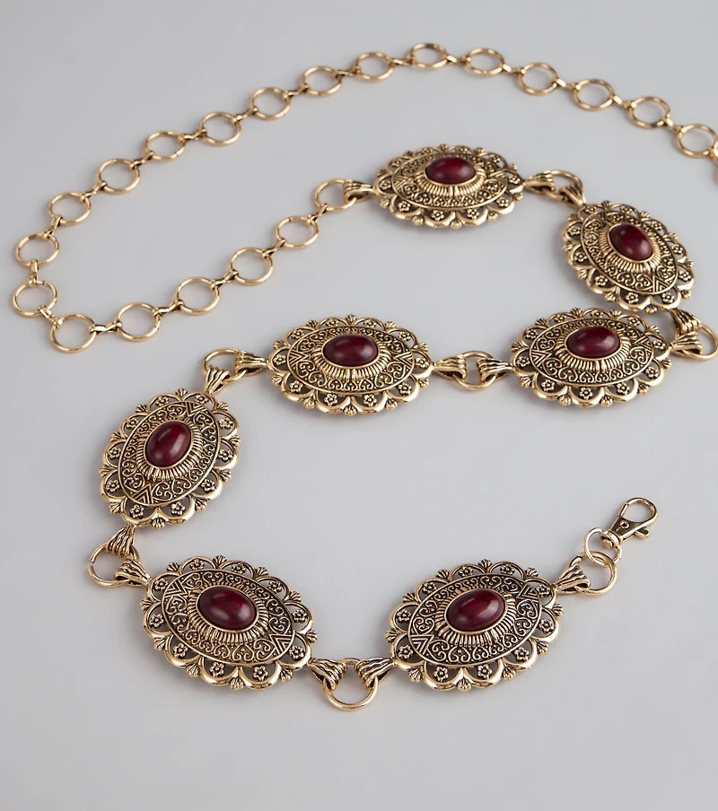 Southern Wind Statement Concho Chain Belt