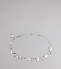 Looped Luxe Disc Chain Belt