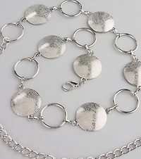 Looped Luxe Disc Chain Belt