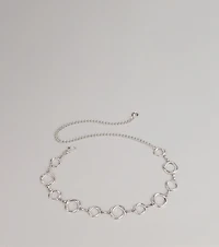 Linked Up Chic Circle Chain Belt