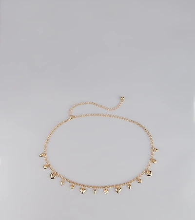 Heart To Heart Charm Chain Belt