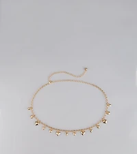 Heart To Heart Charm Chain Belt