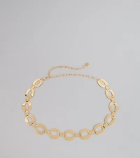 Glam Goals Oval Chain Belt