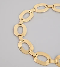 Glam Goals Oval Chain Belt
