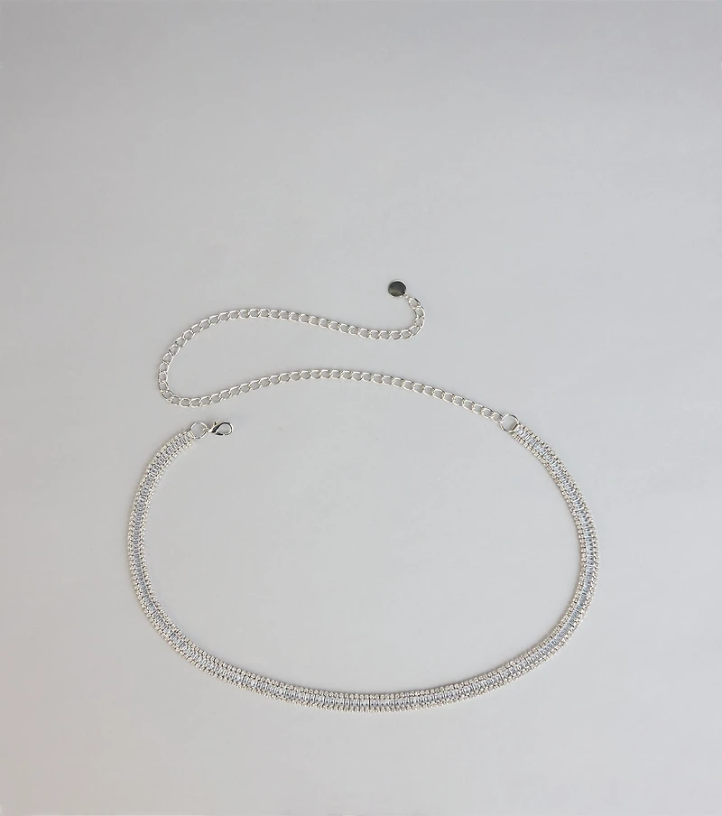 Shimmer Statement Cubic Zirconia Belt