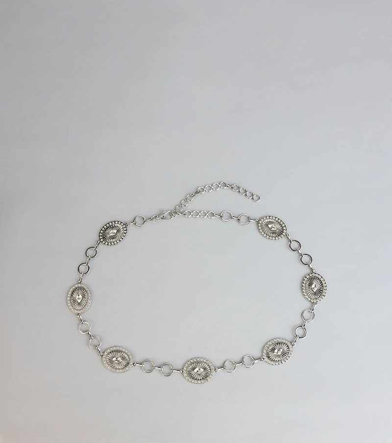 Rhinestone Rodeo Concho Belt