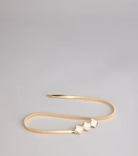 Triple Take Faux Pearl Coil Belt